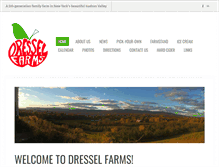 Tablet Screenshot of dresselfarms.com